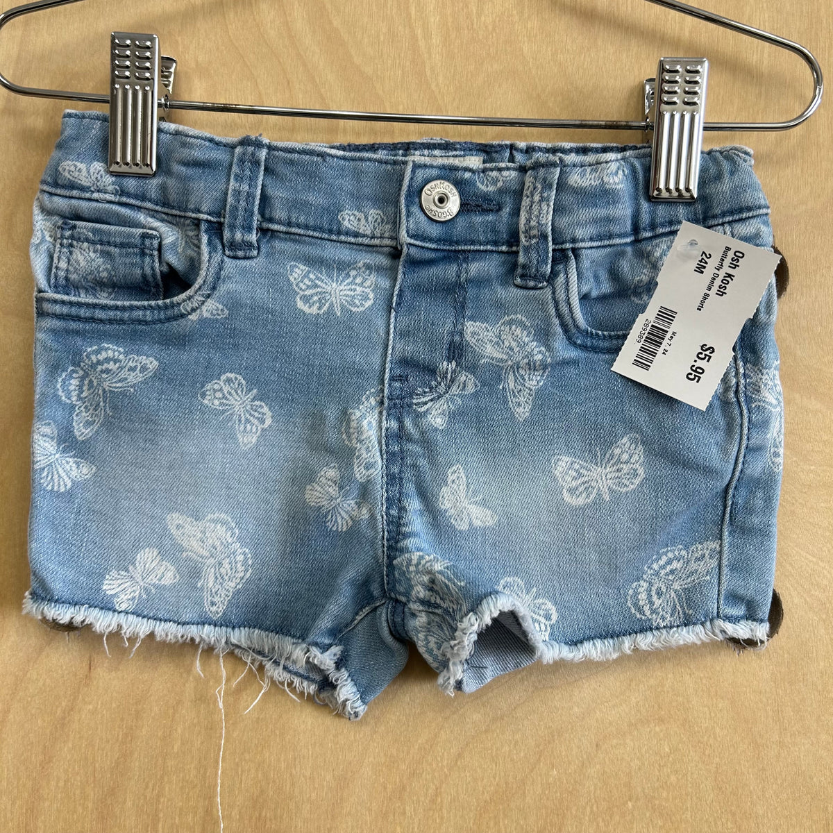 Butterfly Denim Shorts