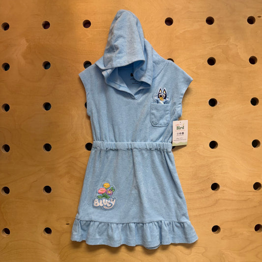 Blue Bluey Hooded Swim Cover
