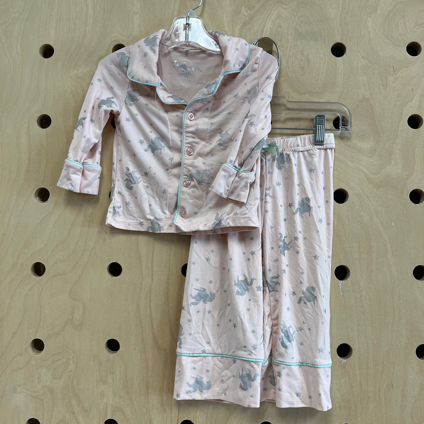 Pink & Silver Unicorn Pajamas