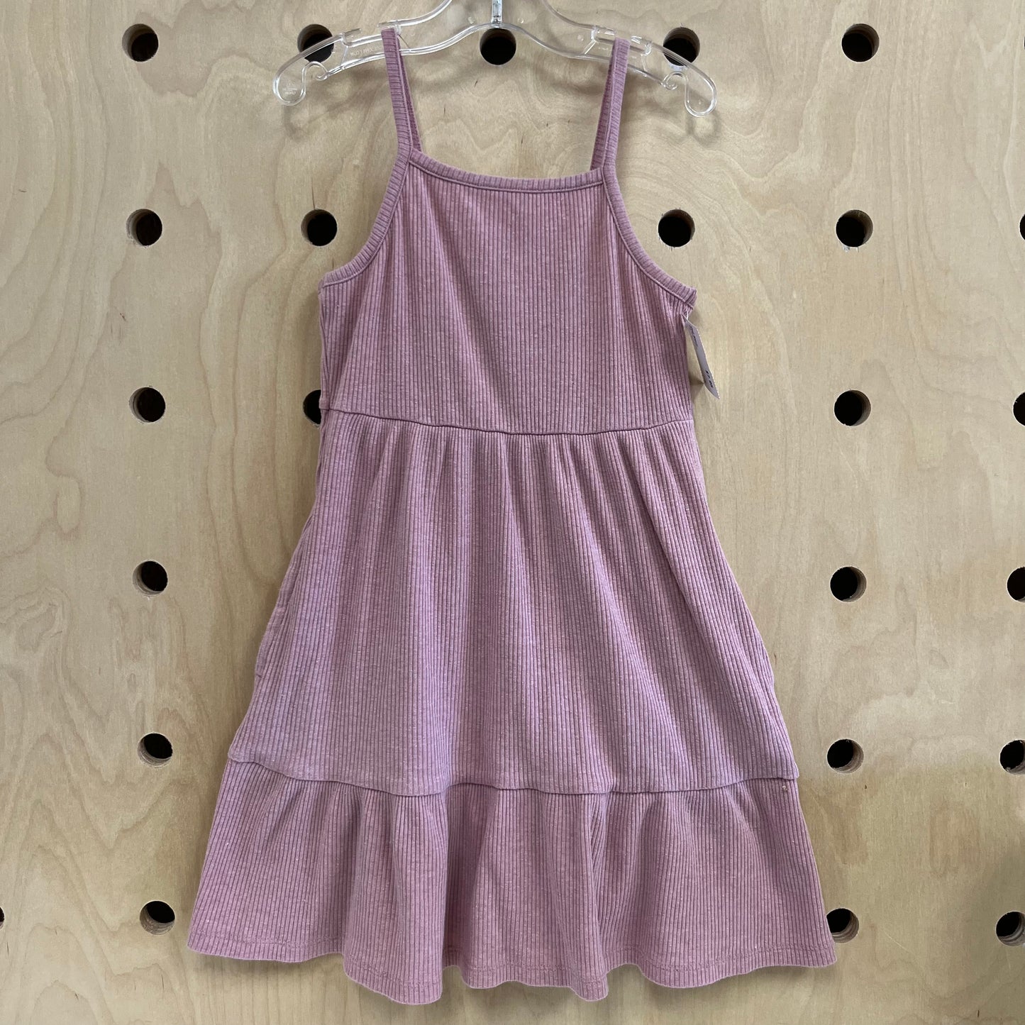 Pink Ribbed Dress