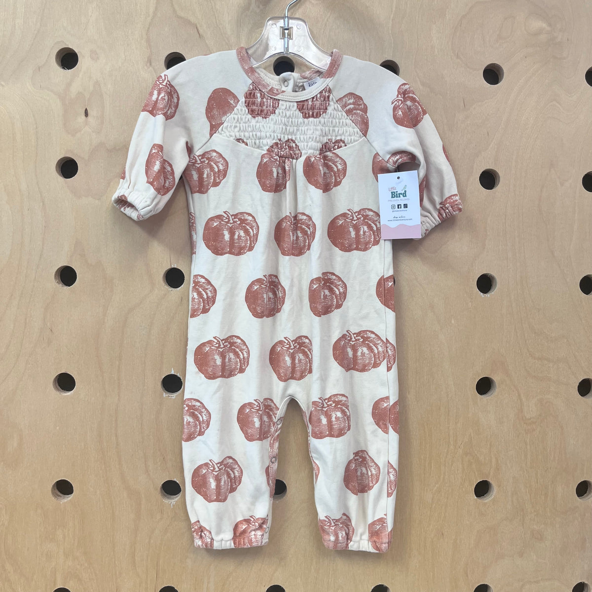Cream Organic Pumpkin Romper