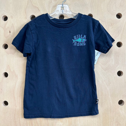 Navy Shark Logo Tee