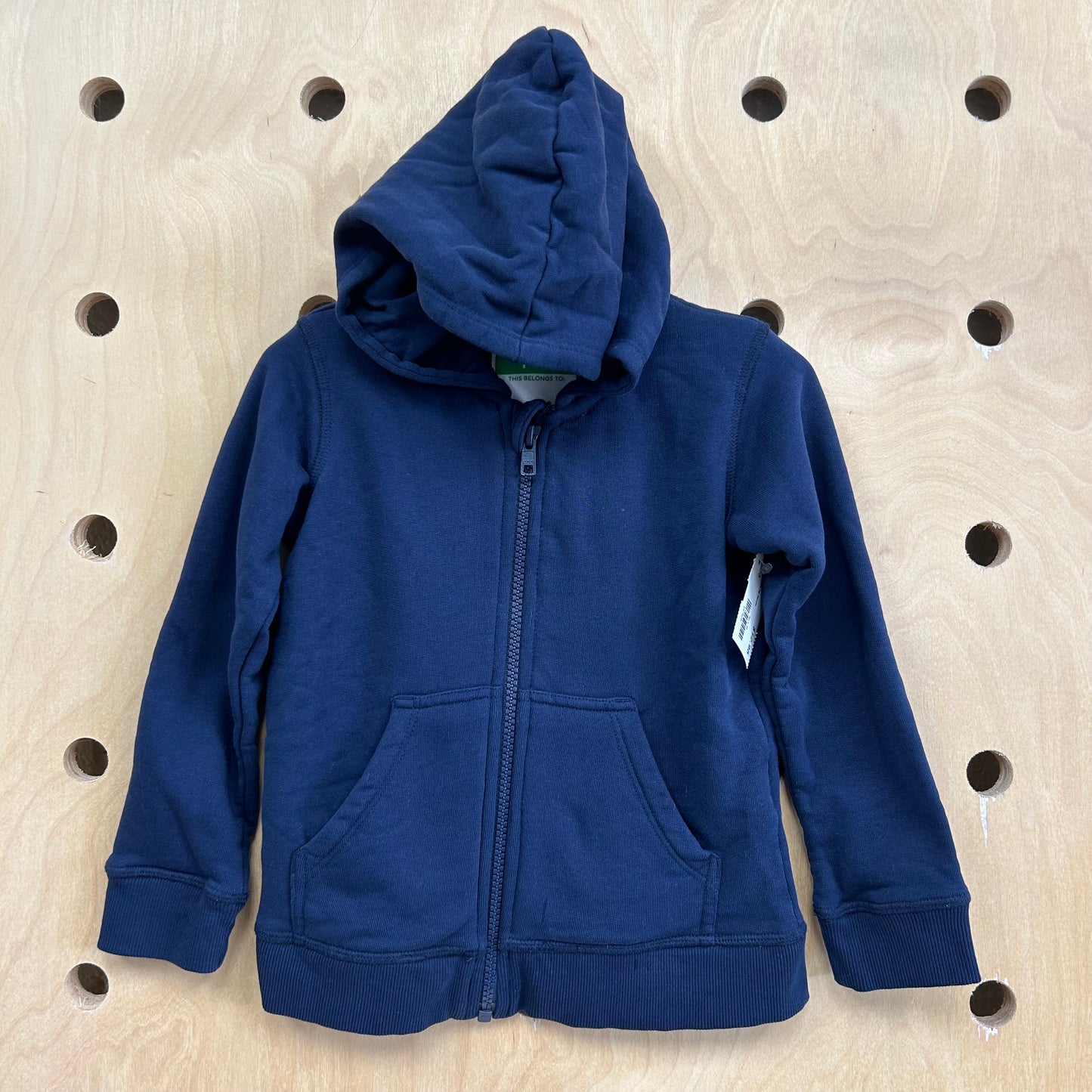 Organic Blue Zip Hoodie