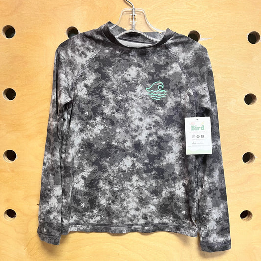 Black Tie Dye Swim Shirt