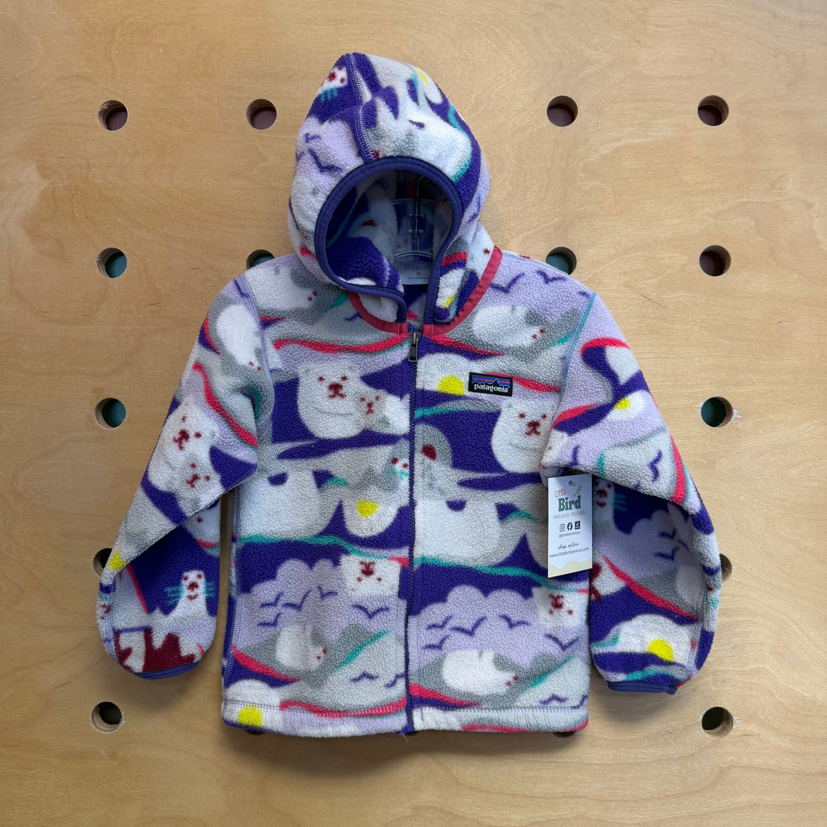 Purple Polar Bear Synchilla Jacket
