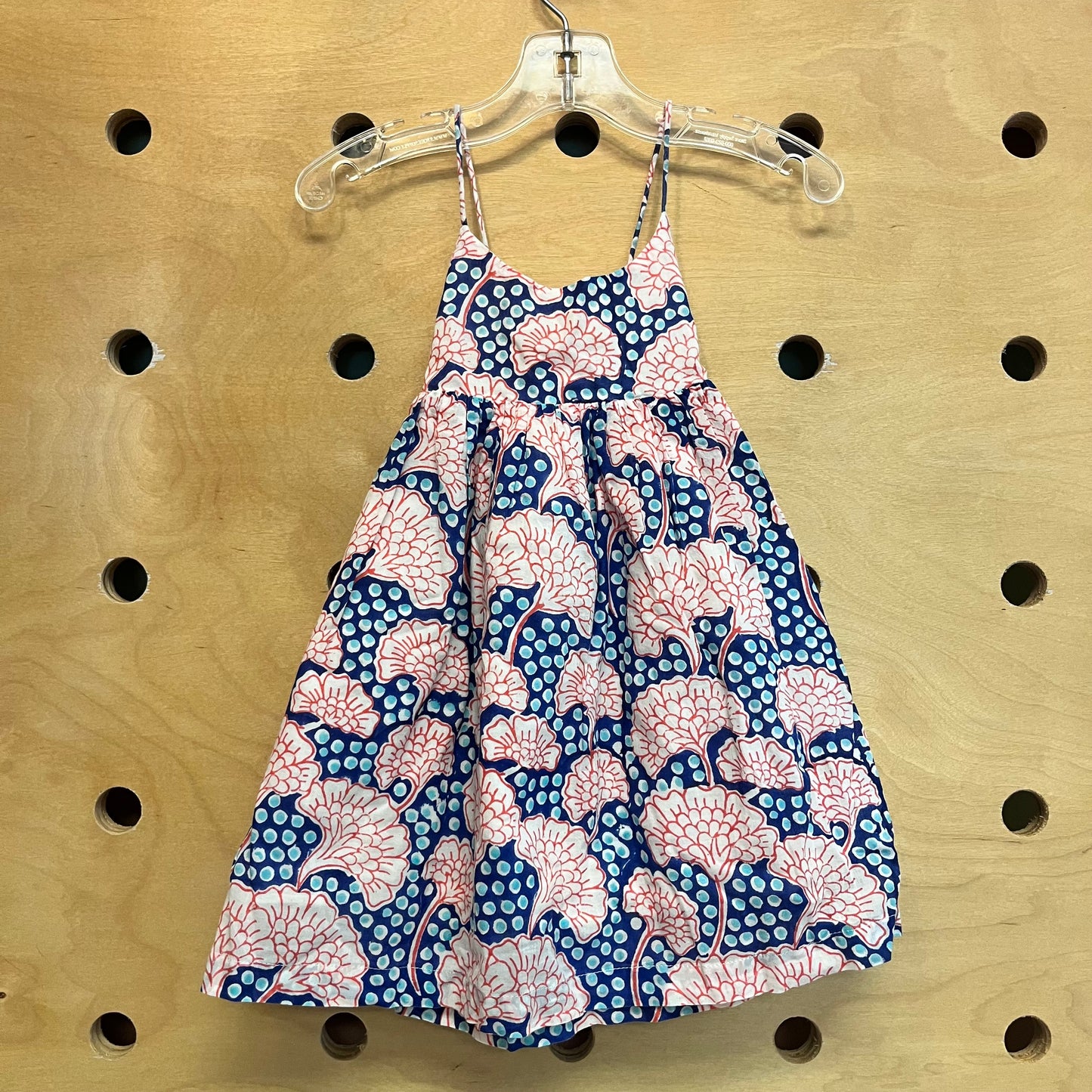 Blue/Red Floral Mazzy Dress