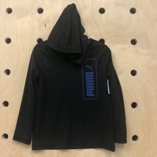 Black & Blue Logo Active Hoodie
