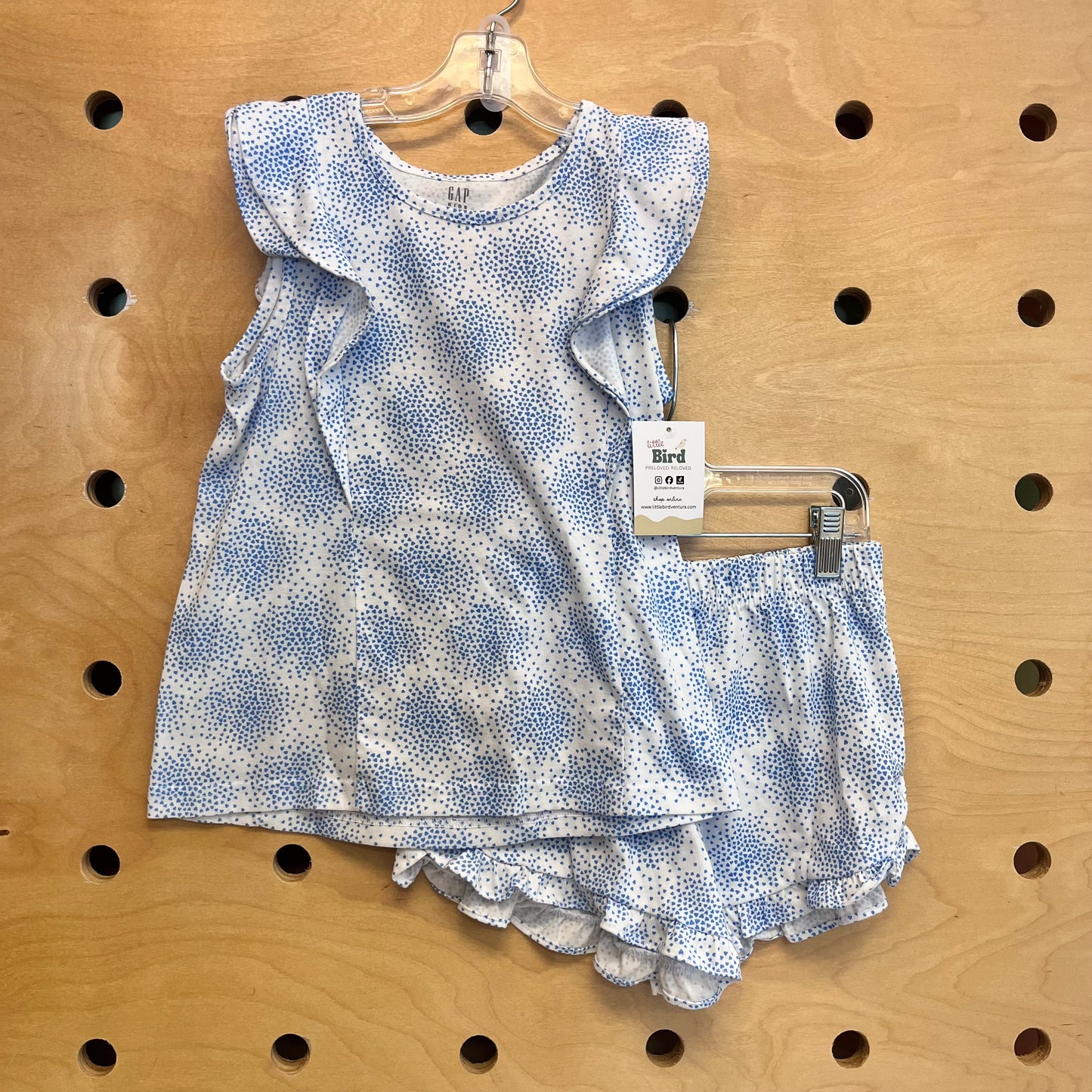 White & Blue Hearts Pajamas