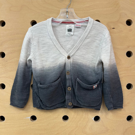 Grey/Cream Dip Dye Cardigan