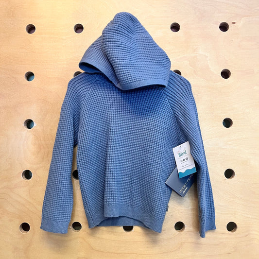Blue Waffle Knit Hooded LS NEW!!