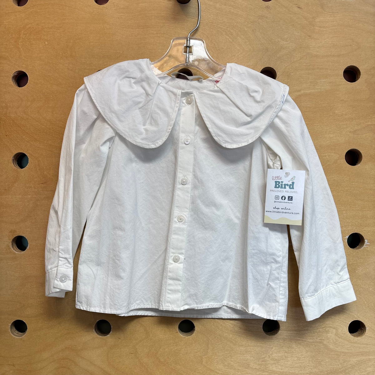Cream Peter Pan Collar Top