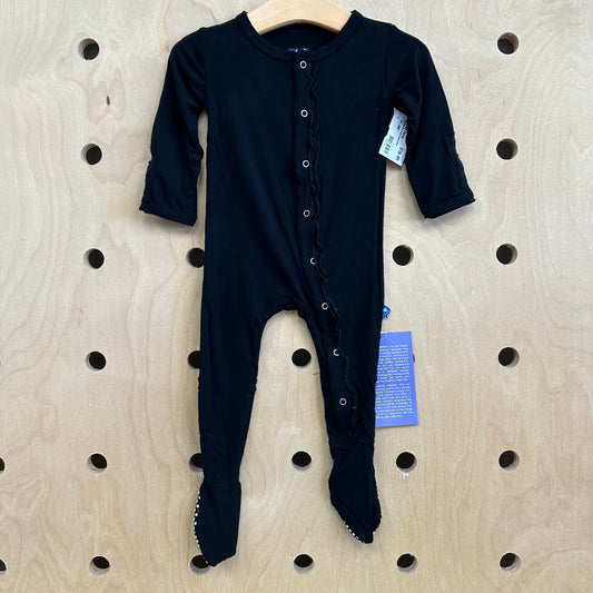 Black Bamboo Snap Footies NEW!