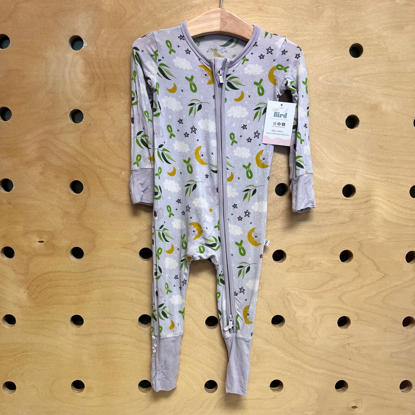 Blue Celestial Botanical Bamboo Footies