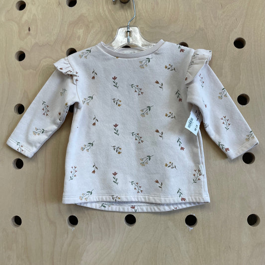Tan Floral Pullover