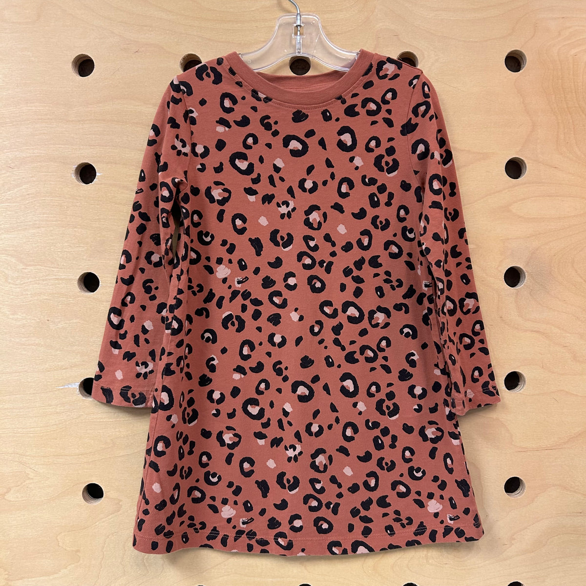 Terracotta Animal Print Dress