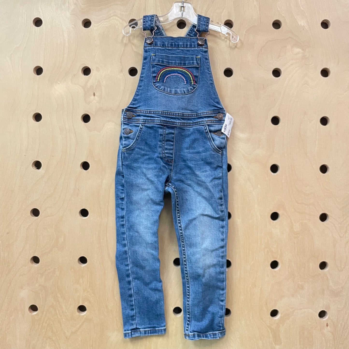 Rainbow Denim Overalls