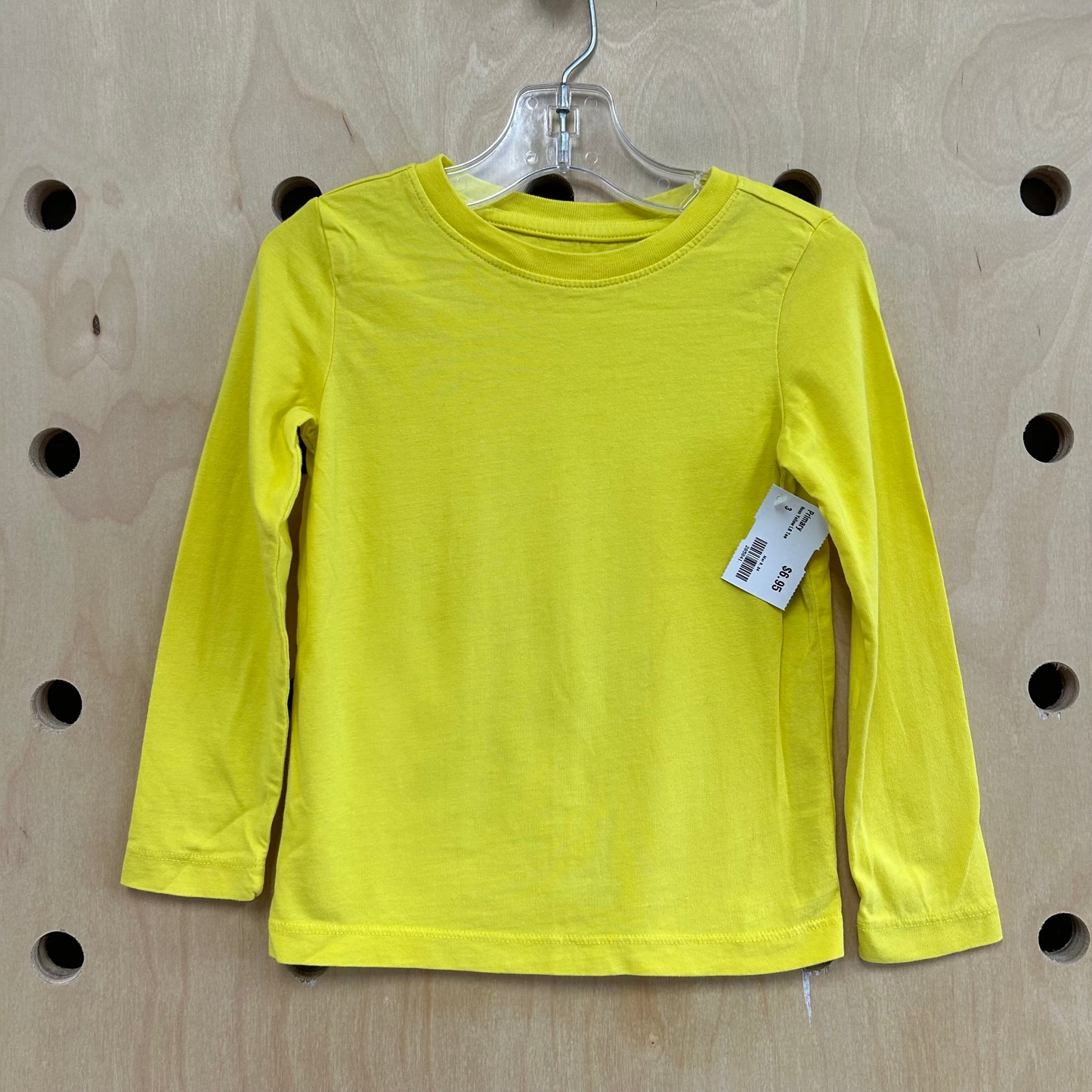 Neon Yellow LS Tee