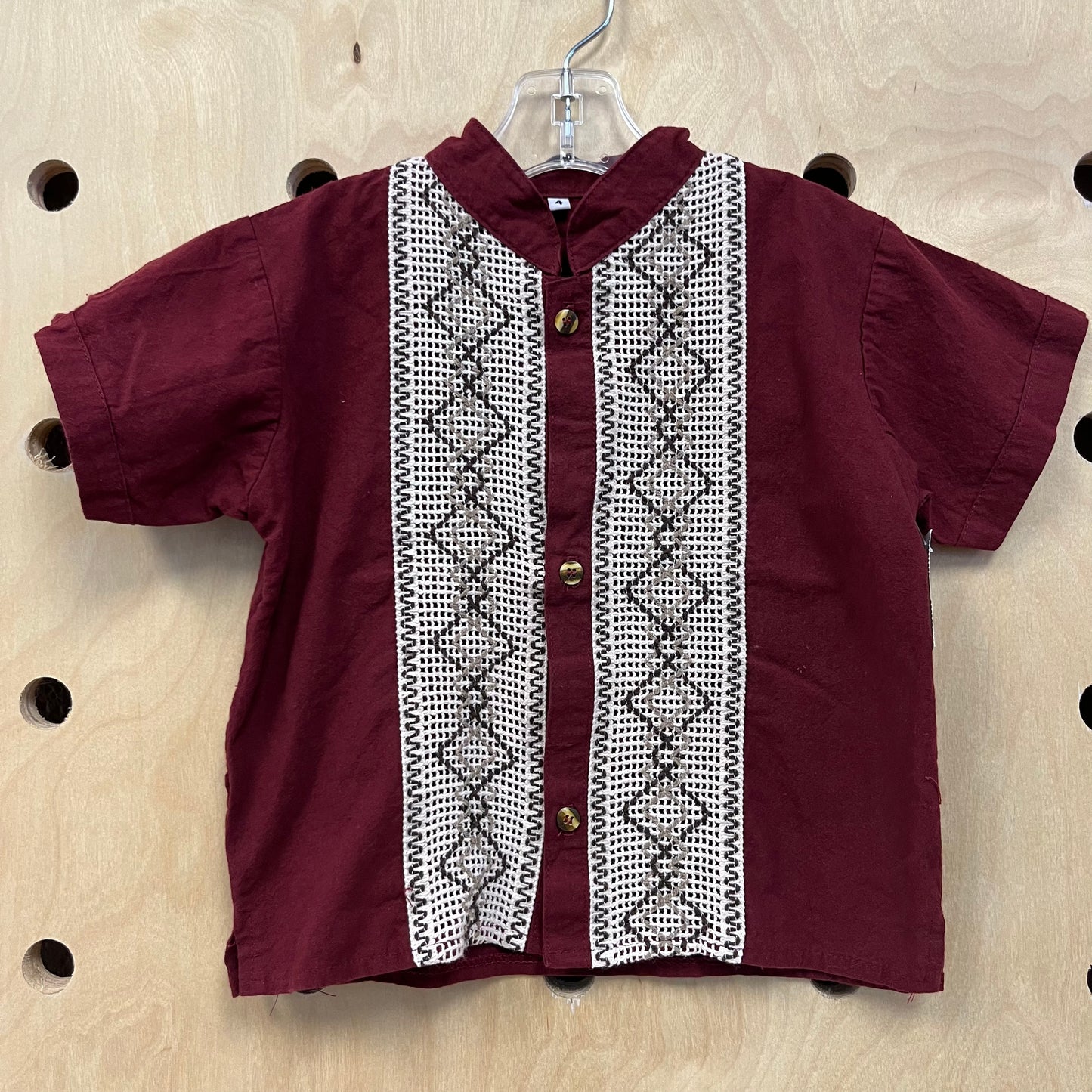 Maroon Baja Button Down