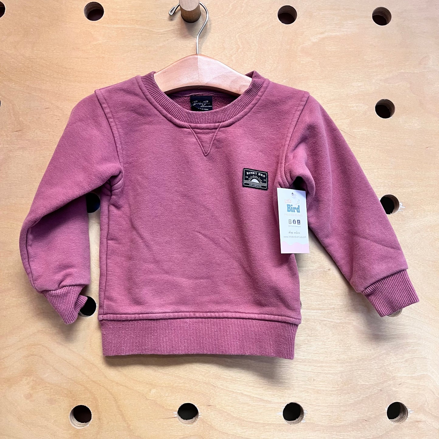 Marroon Logo Patch Pullover