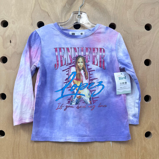 Purple Tie Dye Jennifer Lopez LS