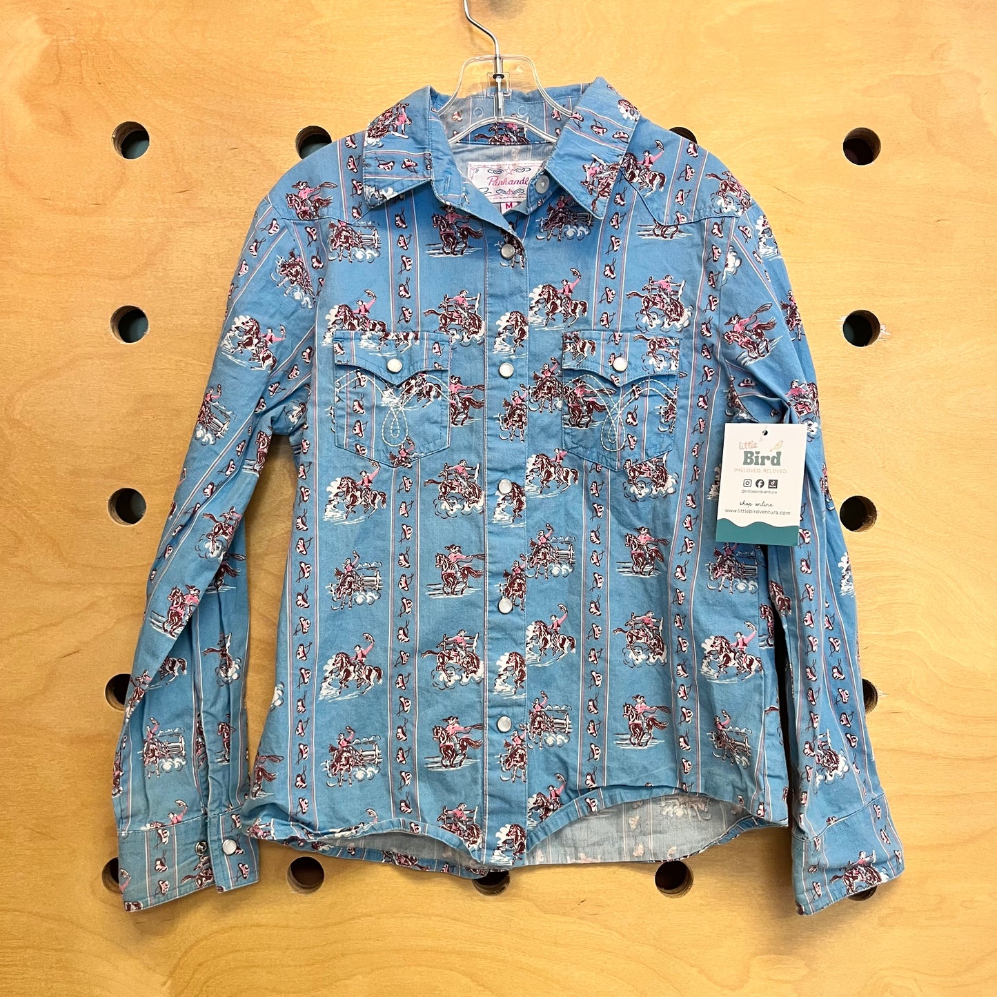 Blue Western Snap Shirt
