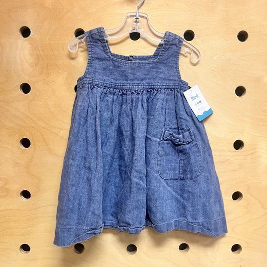Soft Denim Pocket Dress