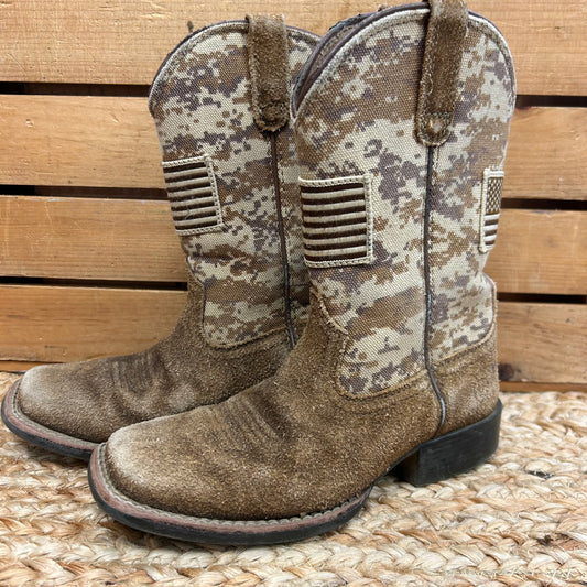 Brown Camo Cowboy Boots