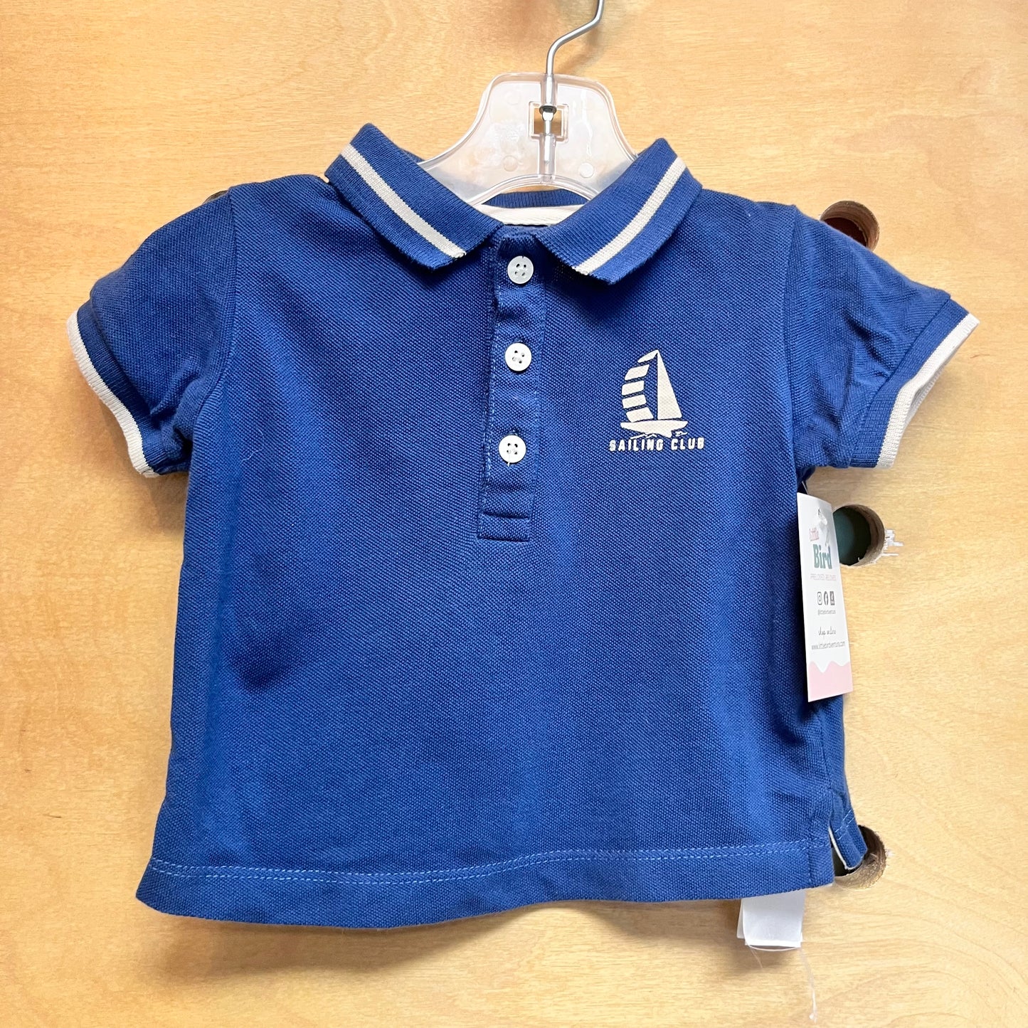 Blue 'Sailing Club' Polo Tee