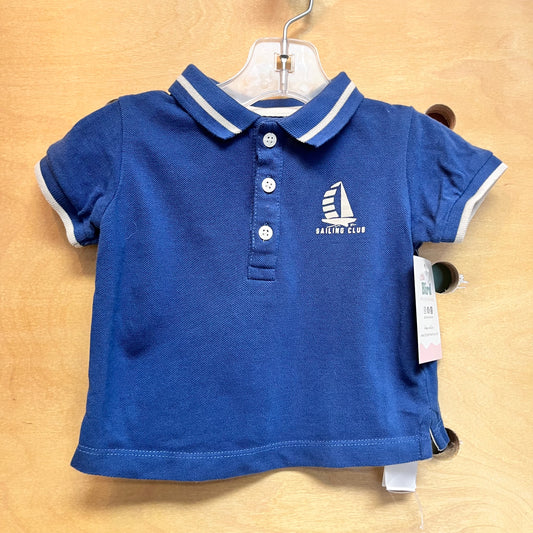 Blue 'Sailing Club' Polo Tee