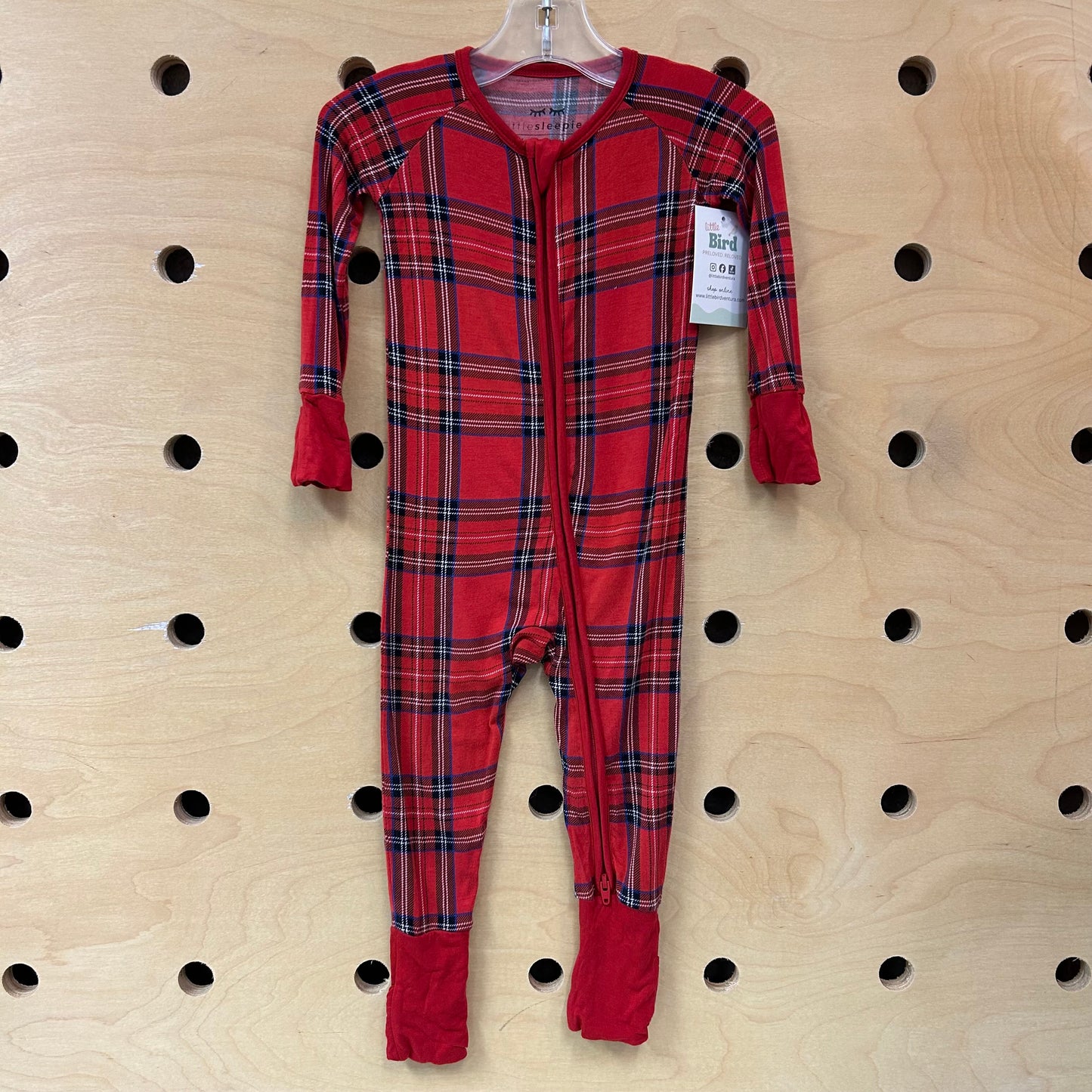 Red Bamboo Plaid Zippy
