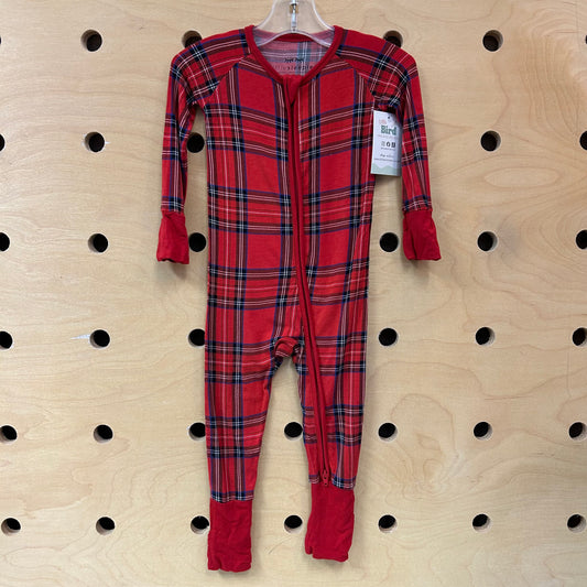 Red Bamboo Plaid Zippy