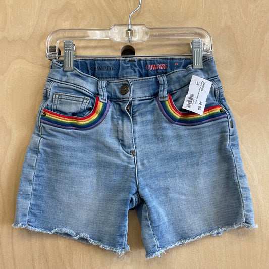 Raimbow Stripe Pocket Cowgirl Shorts