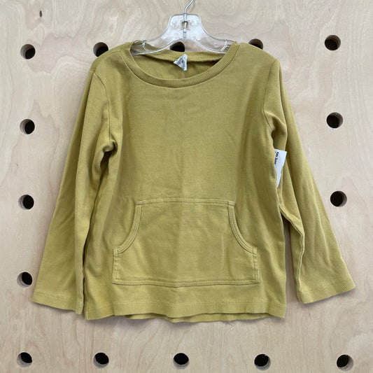Mustard Ribbed Organic Long Sleeve