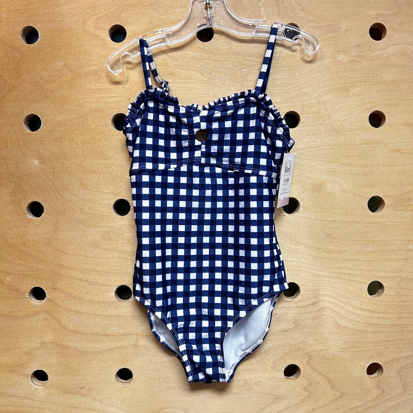 Blue Gingham Swimsuit