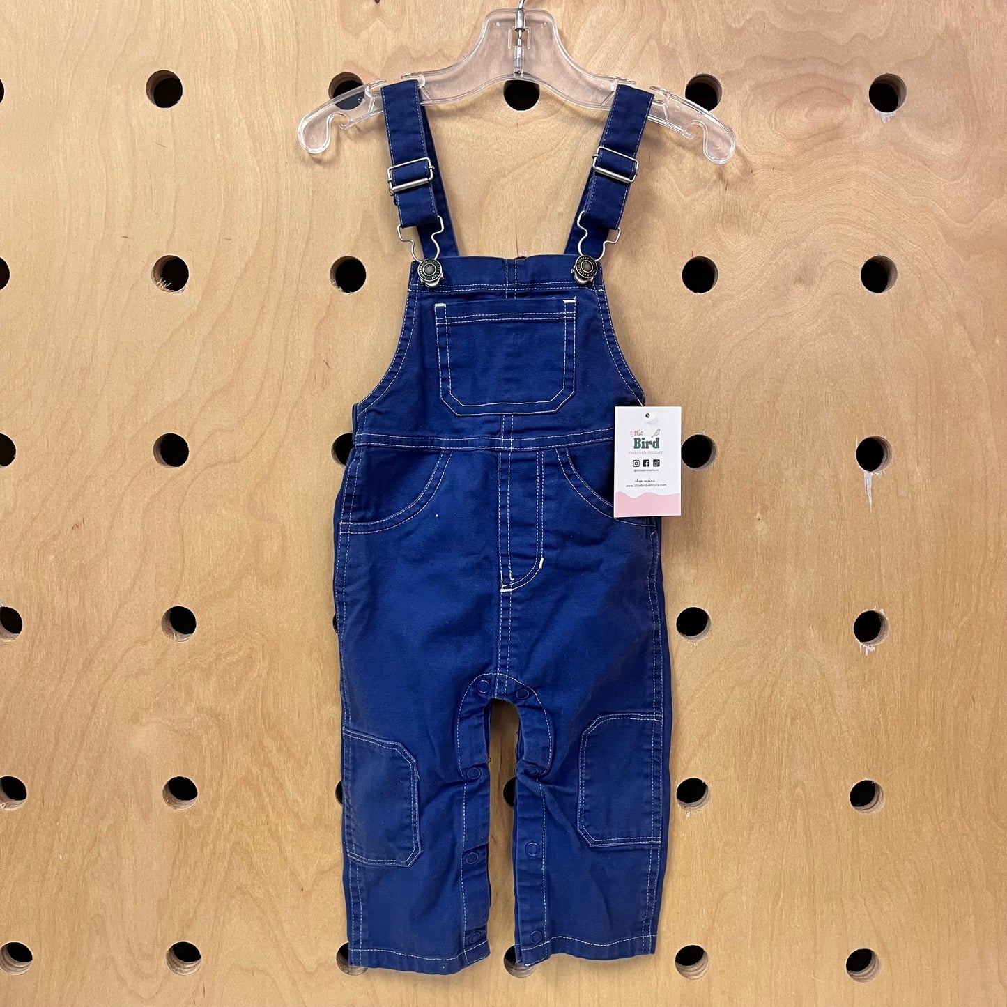 Navy Canvas Overalls