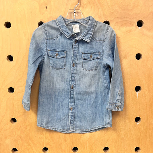 Denim Button Up NEW!