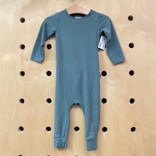 Teal Bamboo Blend Romper