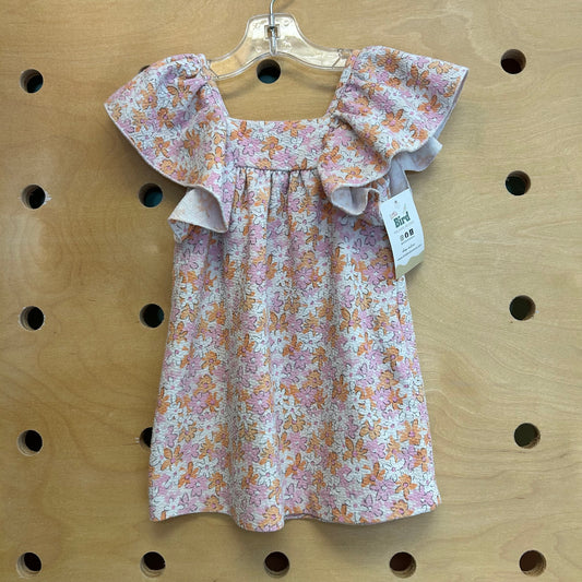 Textured Floral Dress