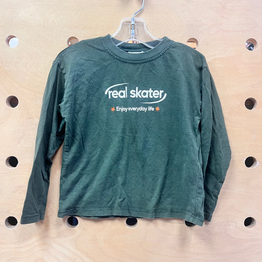 Green 'Real Skater' Long Sleeve