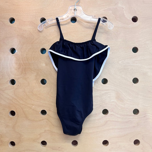 Black & White Trim Swimsuit