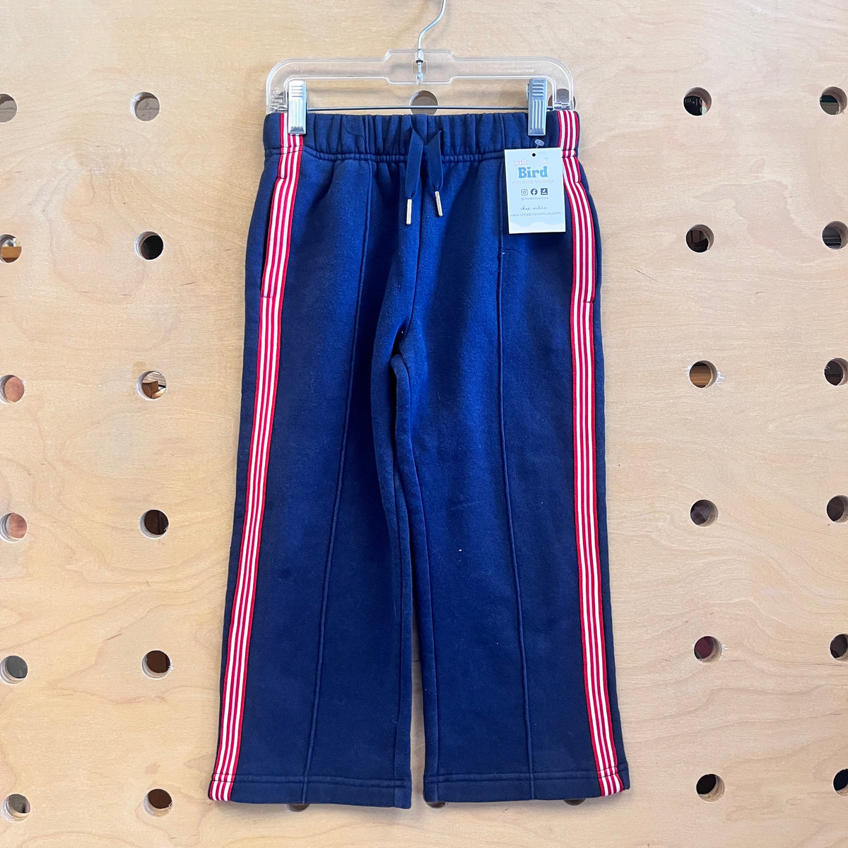 Black/Red Striped Straight Leg Joggers