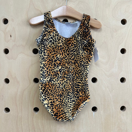Animal Print Velour Leotard