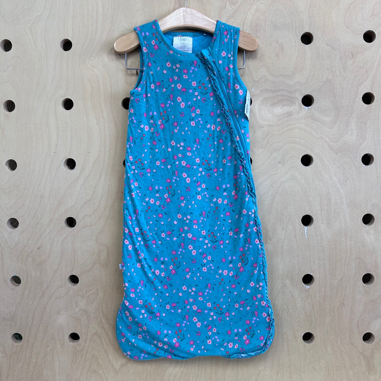 Teal Floral Wearable 2.5 TOG Blanket