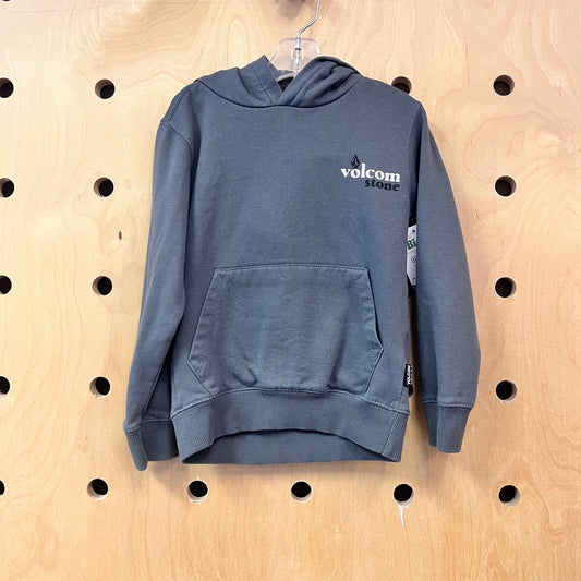 Grey Logo Hoodie Pullover