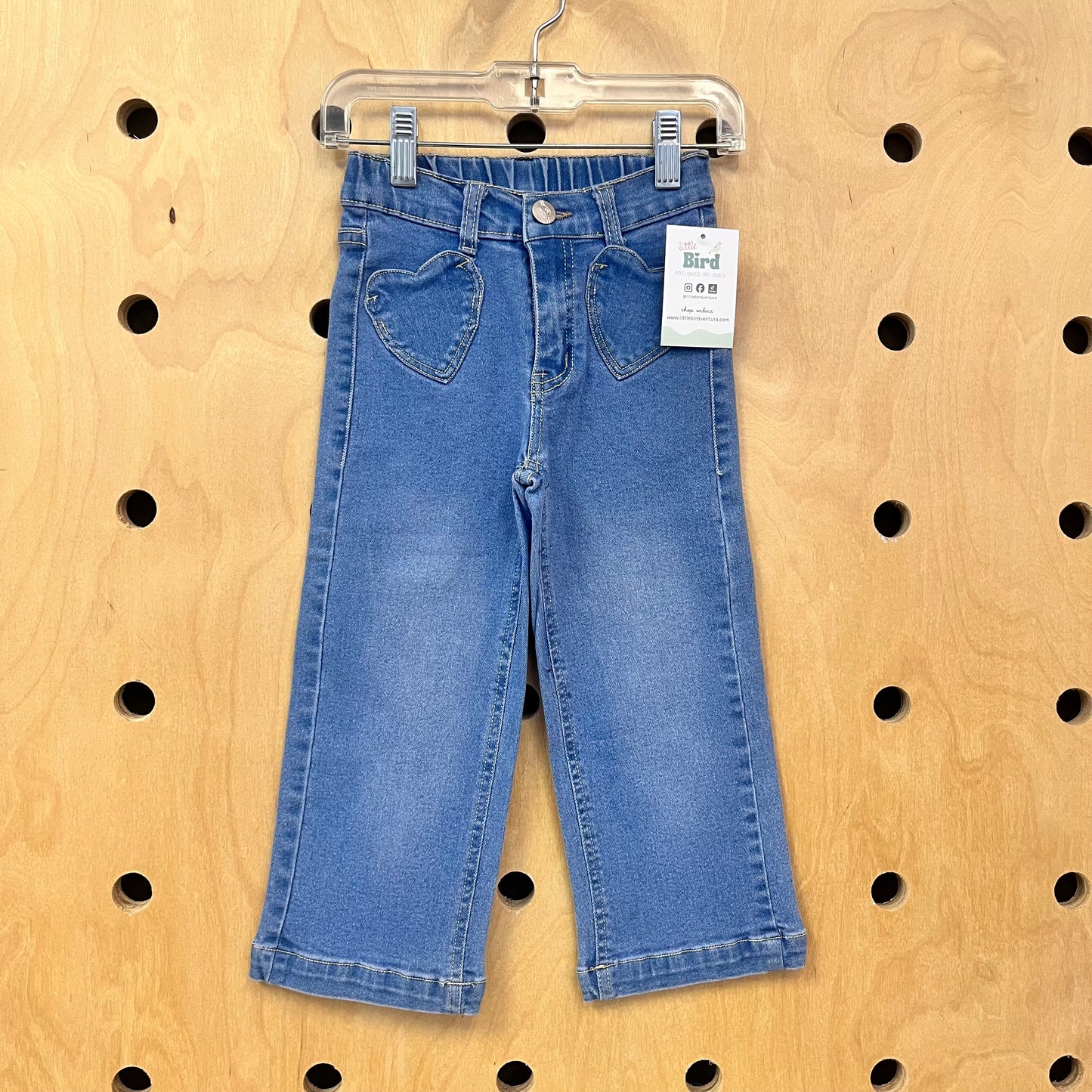 Heart Pocket Bootcut Denim
