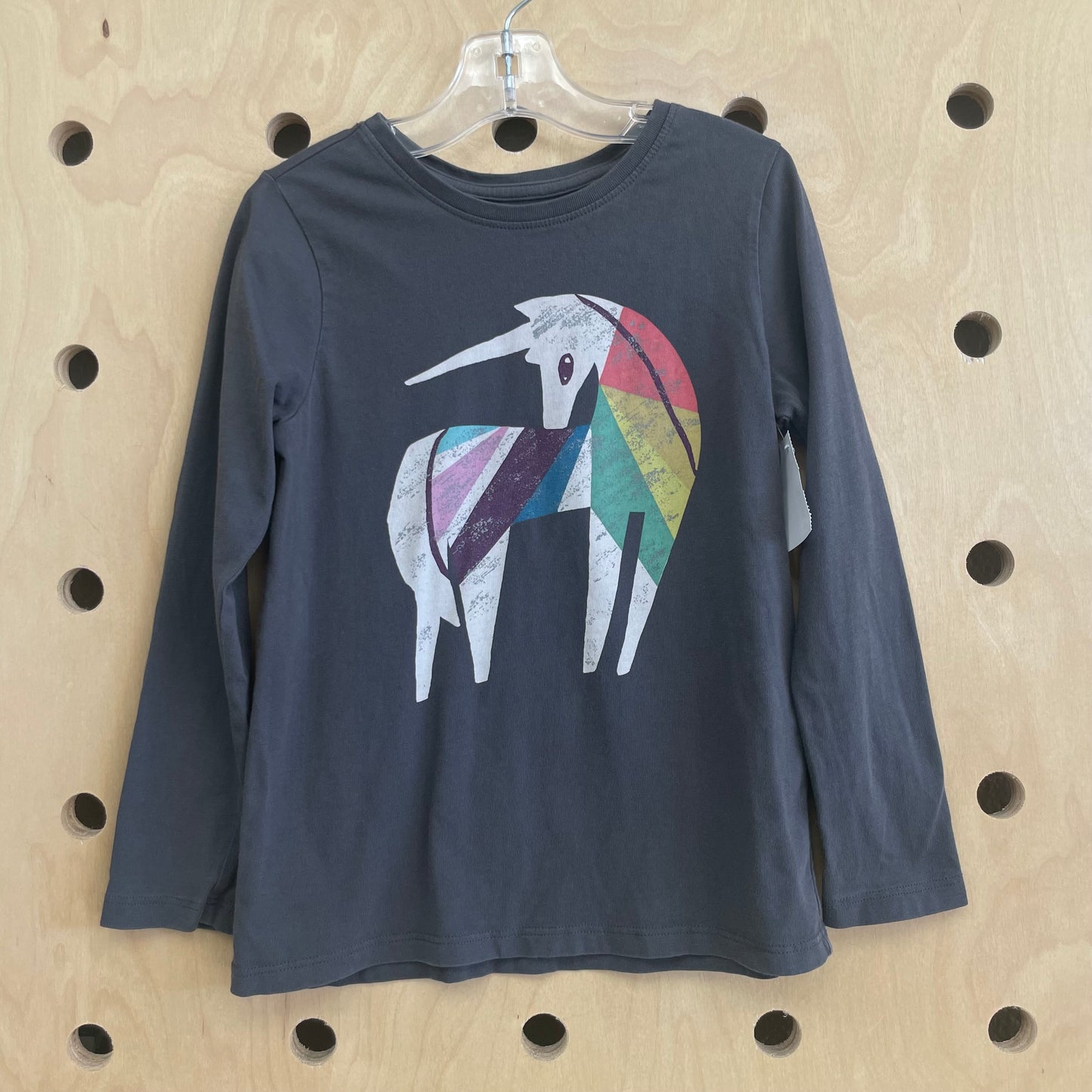 Grey Colorful Unicorn Long Sleeve