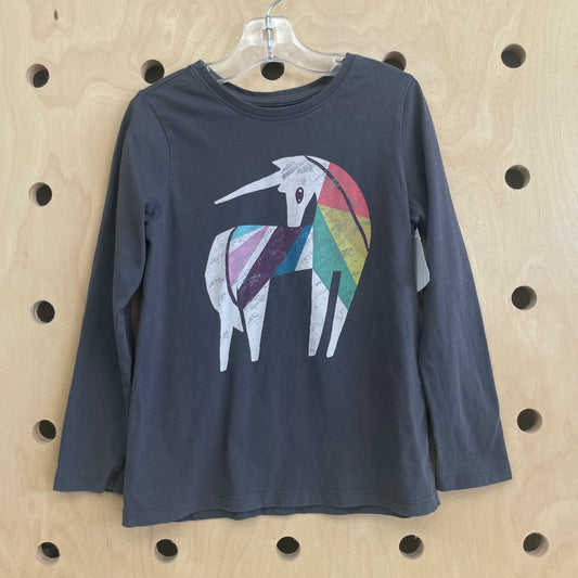 Grey Colorful Unicorn Long Sleeve