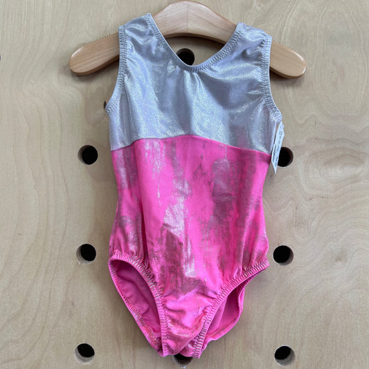 Pink & Silver Shimmer Leotard