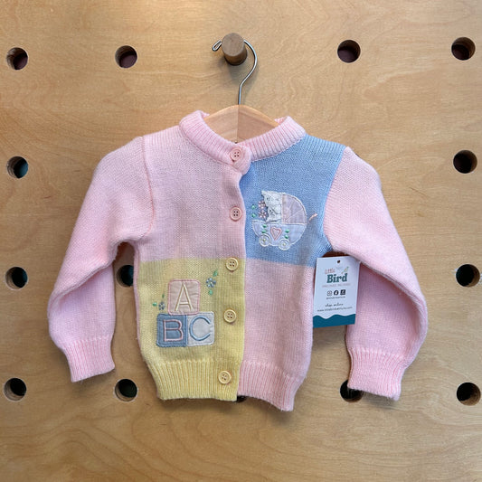 Grand Knitwear Pastel Blocks Sweater