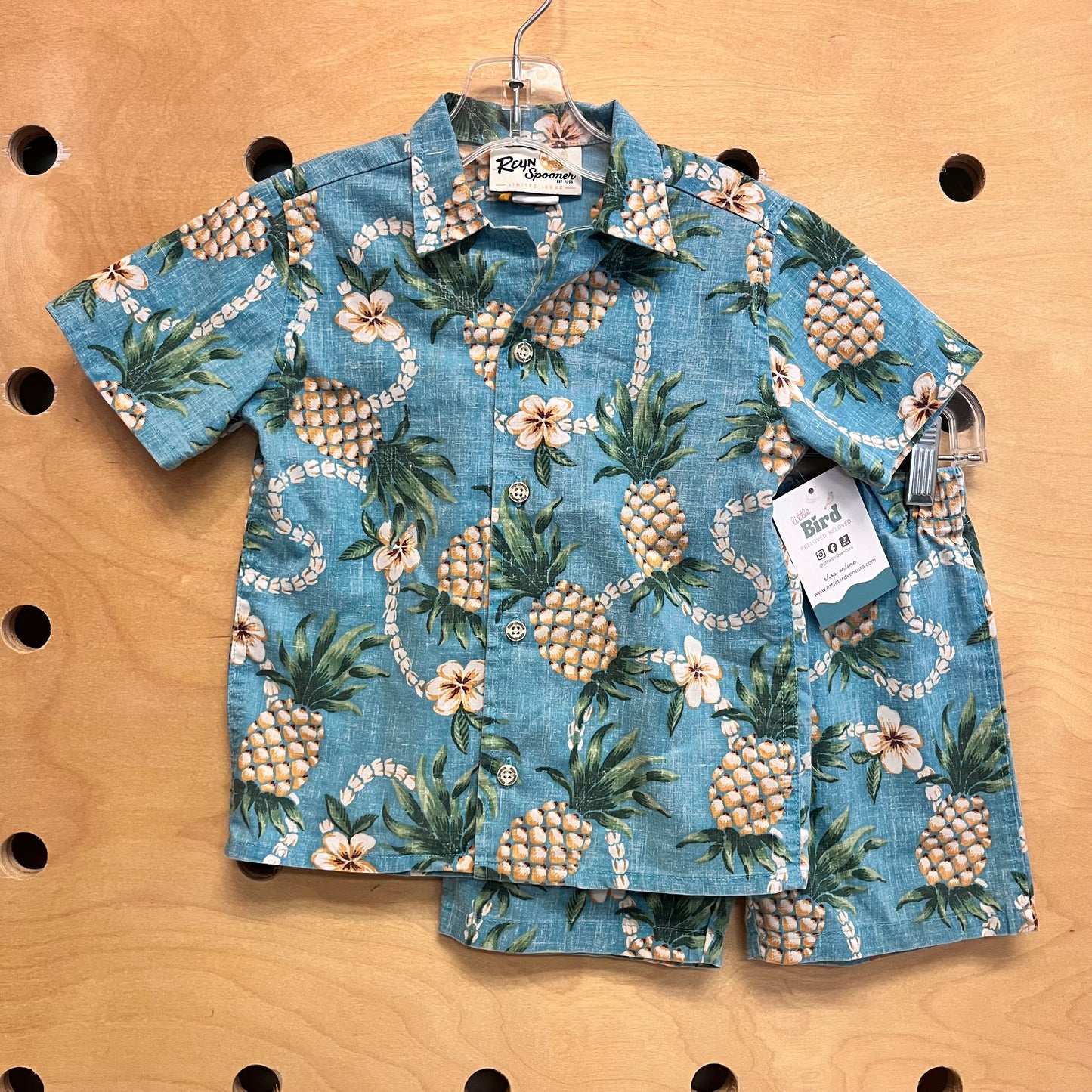 Blue Pinning for You Aloha Outfit